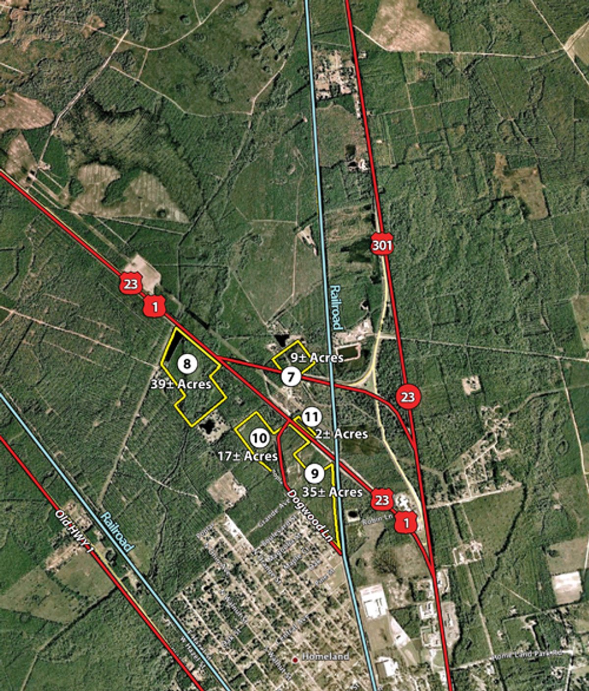 Tract map - Georgia Land Auction - 1,594+/- Acres in 31 Tracts