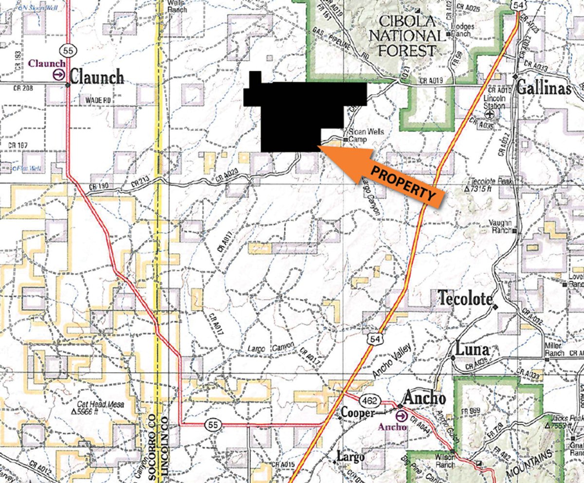 Area map - 7,320 Acres Offered in 5 Tracts