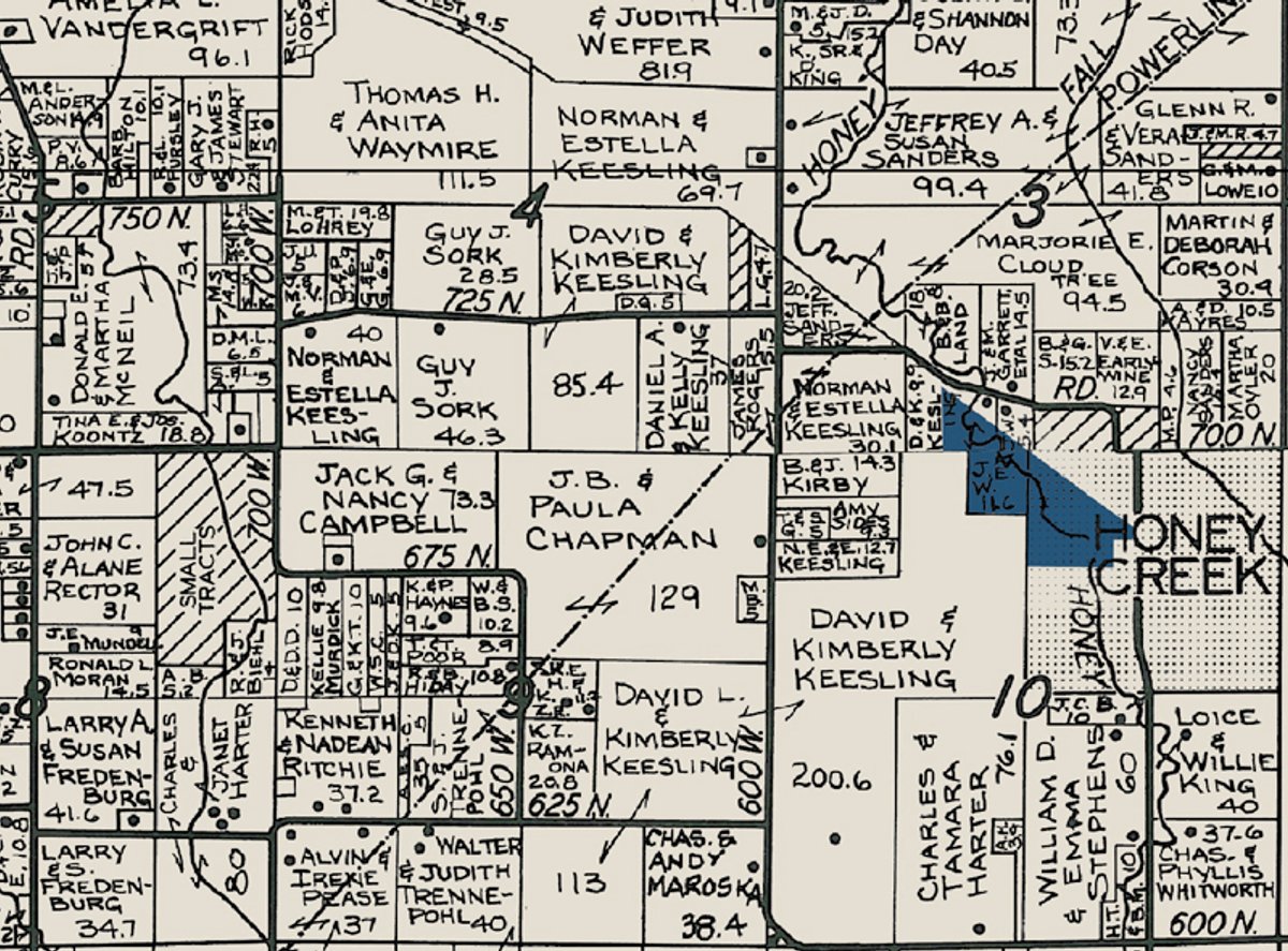 Plat map - 42 Acres Offered in 3 Tracts