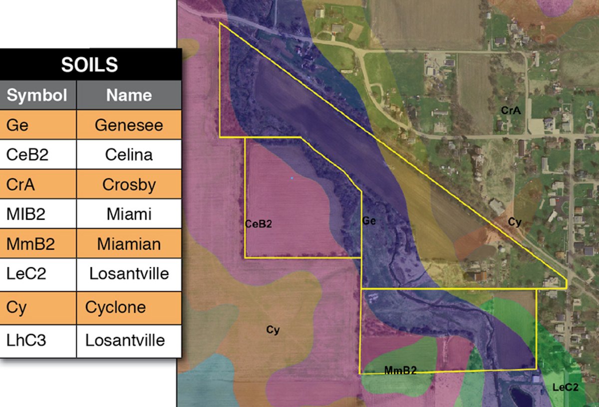 Soil map - 42 Acres Offered in 3 Tracts