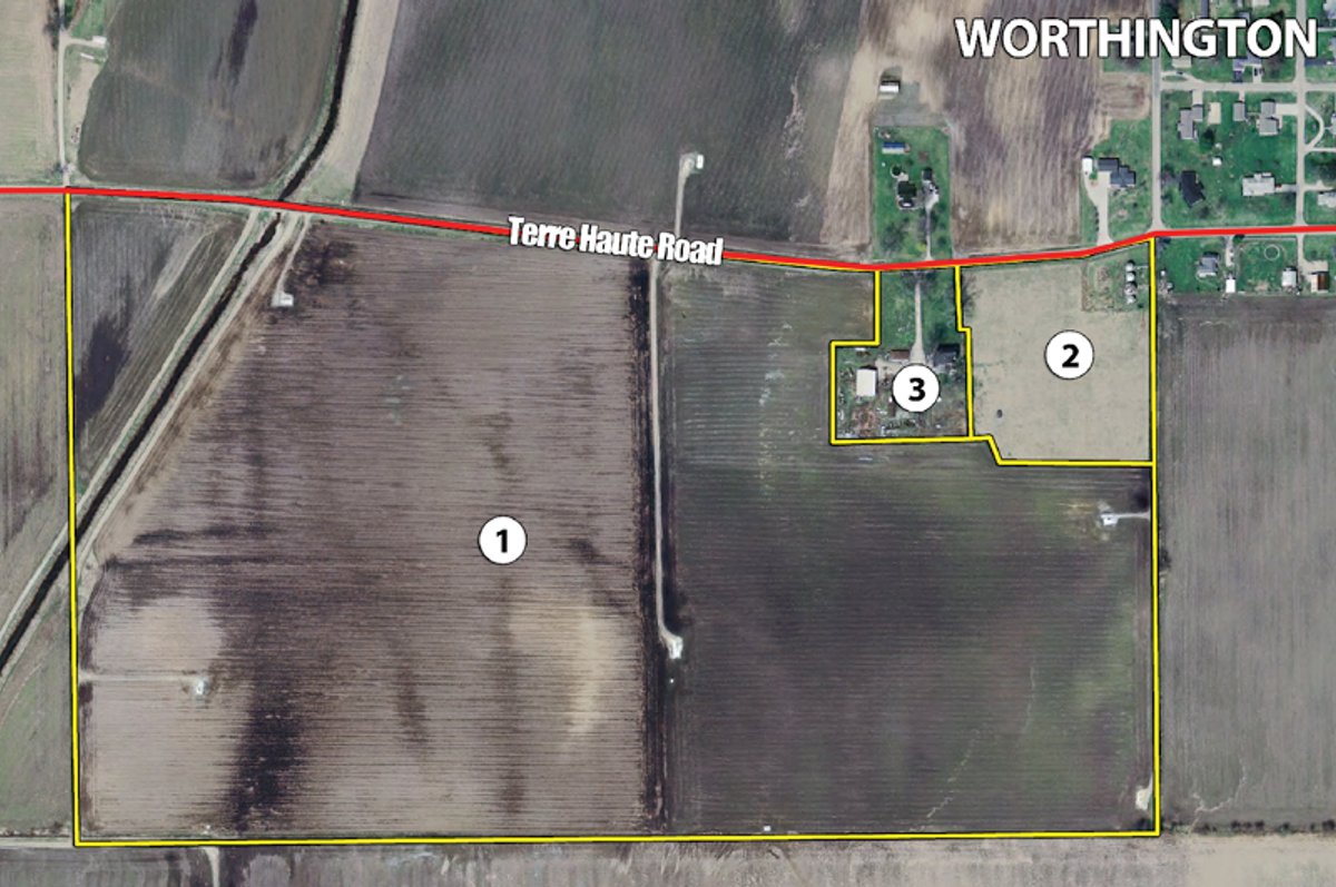 Tract map - 491 Acres Offered in 17 Tracts