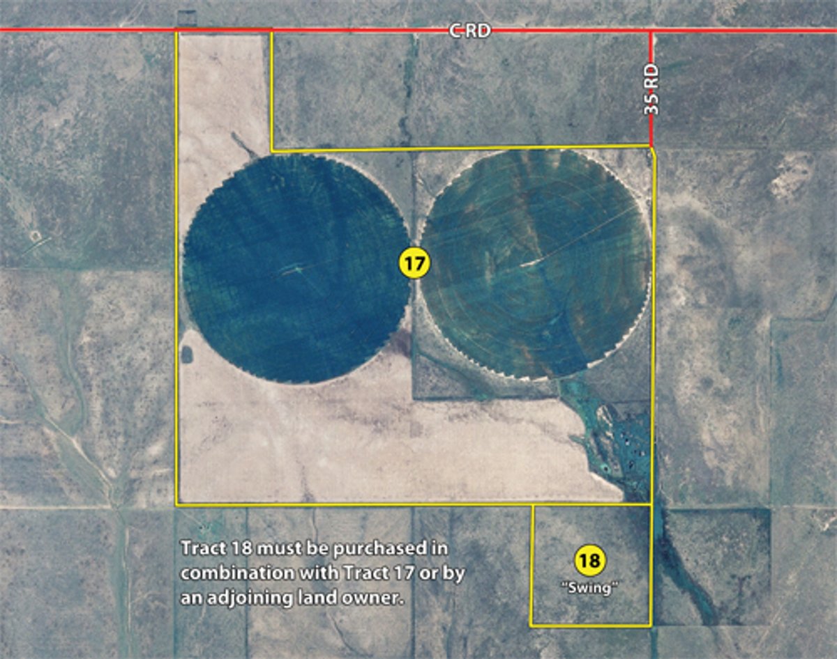 Tract map - Southeast Colorado Land Auction - 8,724 Acres in 26 Tracts