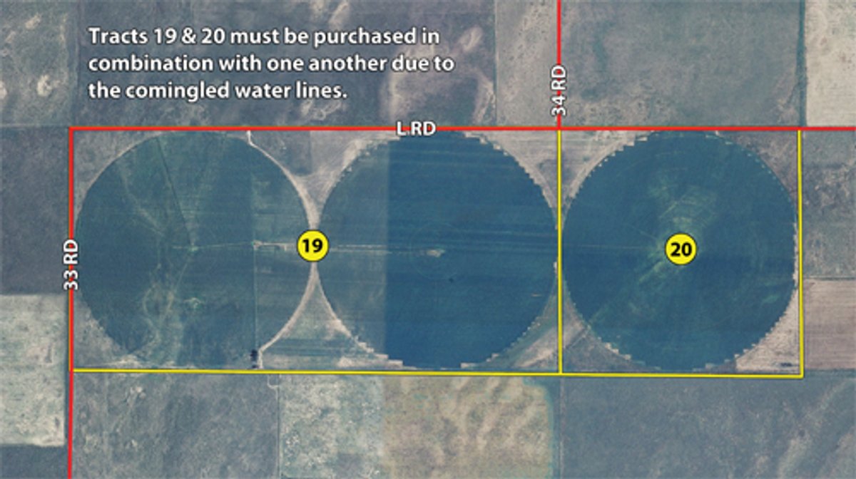 Tract map - Southeast Colorado Land Auction - 8,724 Acres in 26 Tracts