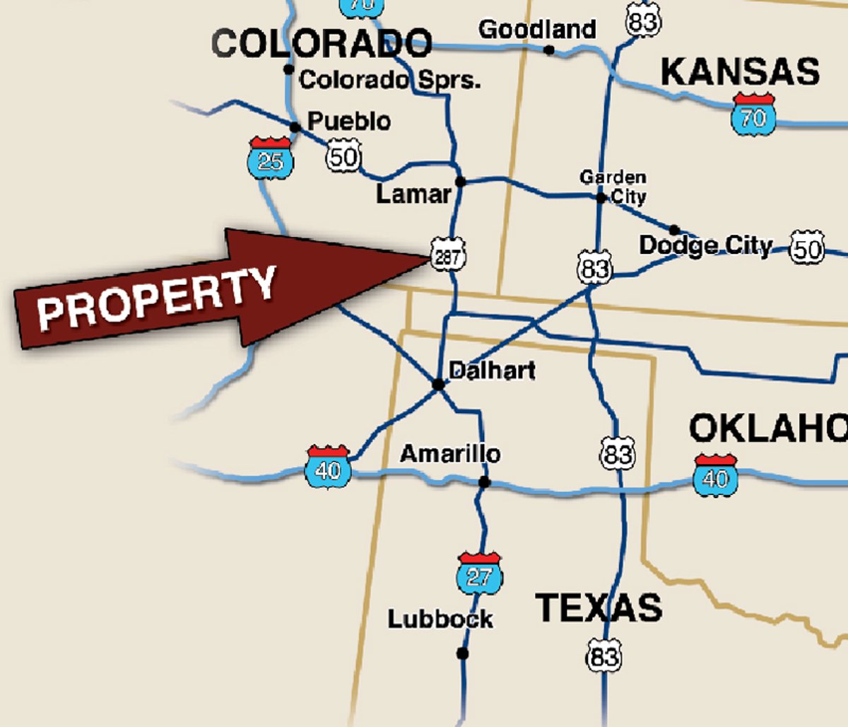 Area map - Southeast Colorado Land Auction - 8,724 Acres in 26 Tracts
