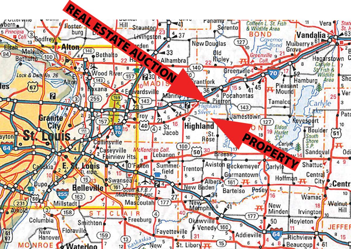 Area map - 2-Day Absolute Auction - 113 Acres in 5 Tracts & Farm Equipment