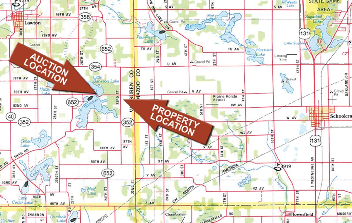Area map - 65 Acres Offered in 7 Tracts