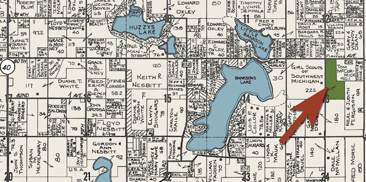 Plat map - 65 Acres Offered in 7 Tracts
