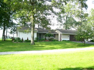 Beautiful 3 bedroom 2 bath home.  Includes attractive stone fireplace, open floor plan, newly remodeled bathroom, and custom hardwood kitchen cabinets.  All appliances stay other than (2) chest freezers in garage.  Over-sized garage.  

Wooded lot with beautiful landscaping.  Charming country setting in a great location.  Blacktop drive.   - Beautiful 3 Bedroom Home on Wooded Lot