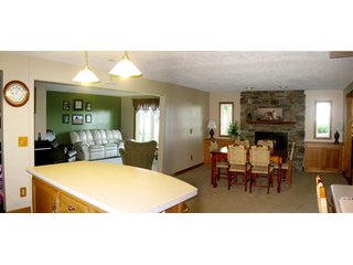 Beautiful 3 bedroom 2 bath home.  Includes attractive stone fireplace, open floor plan, newly remodeled bathroom, and custom hardwood kitchen cabinets.  All appliances stay other than (2) chest freezers in garage.  Over-sized garage.  

Wooded lot with beautiful landscaping.  Charming country setting in a great location.  Blacktop drive.   - Beautiful 3 Bedroom Home on Wooded Lot