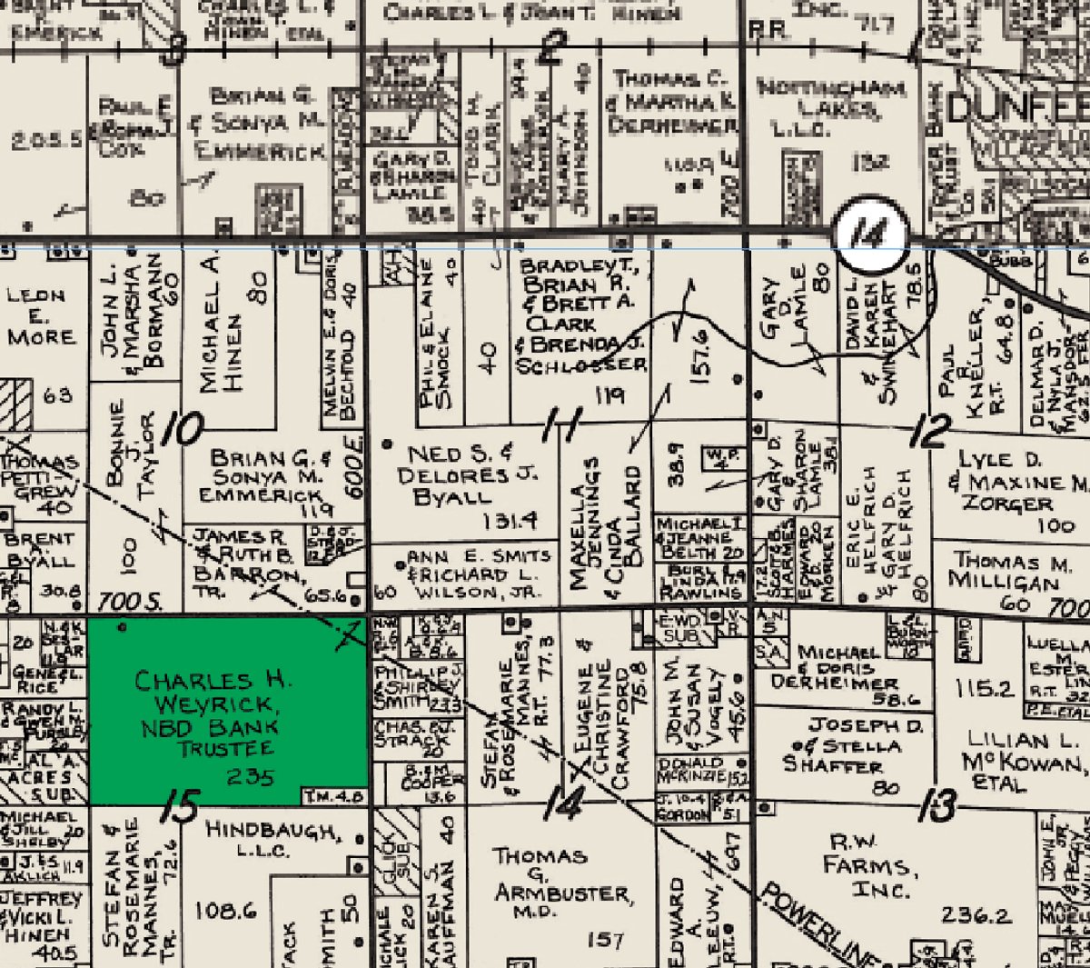 Plat map - 235 Acres Offered in 7 Tracts