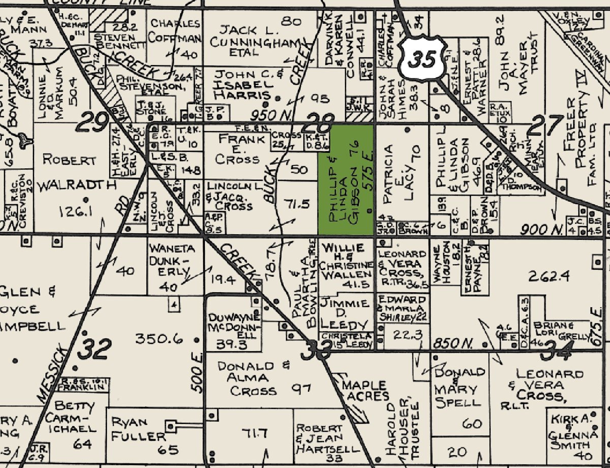Plat map - 76 Acres Offered in 4 Tracts