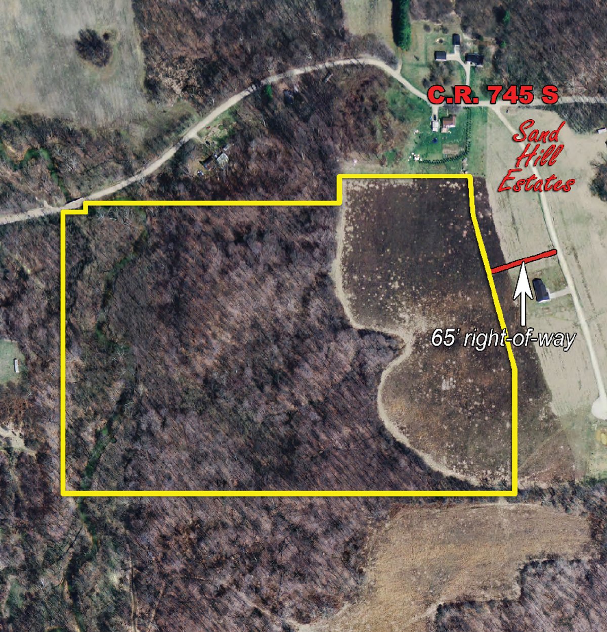 Tract map - 36.17 Acres