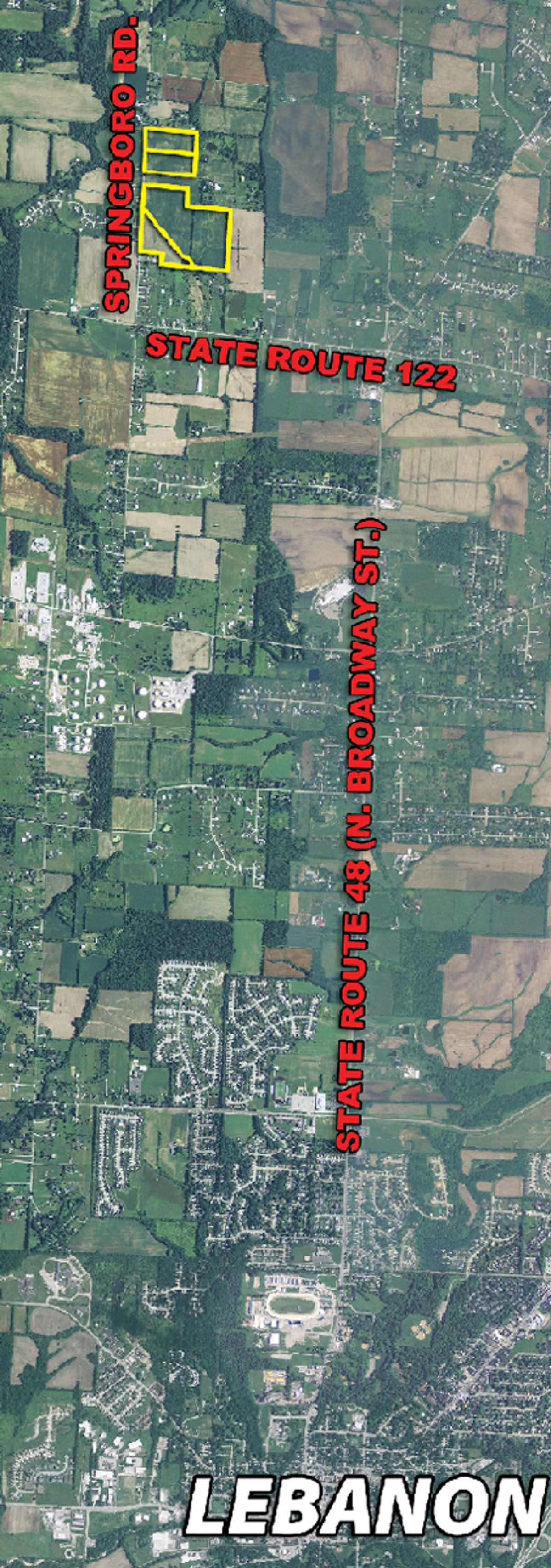 Area map - 87.6+/- Acres Offered in 4 Tracts