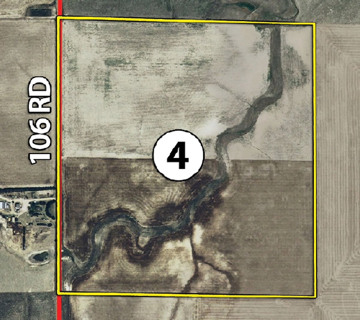 Tract map - Kansas Land Auction - 960 Acres - 7 Farms in 3 Counties