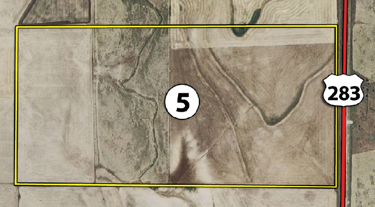 Tract map - Kansas Land Auction - 960 Acres - 7 Farms in 3 Counties