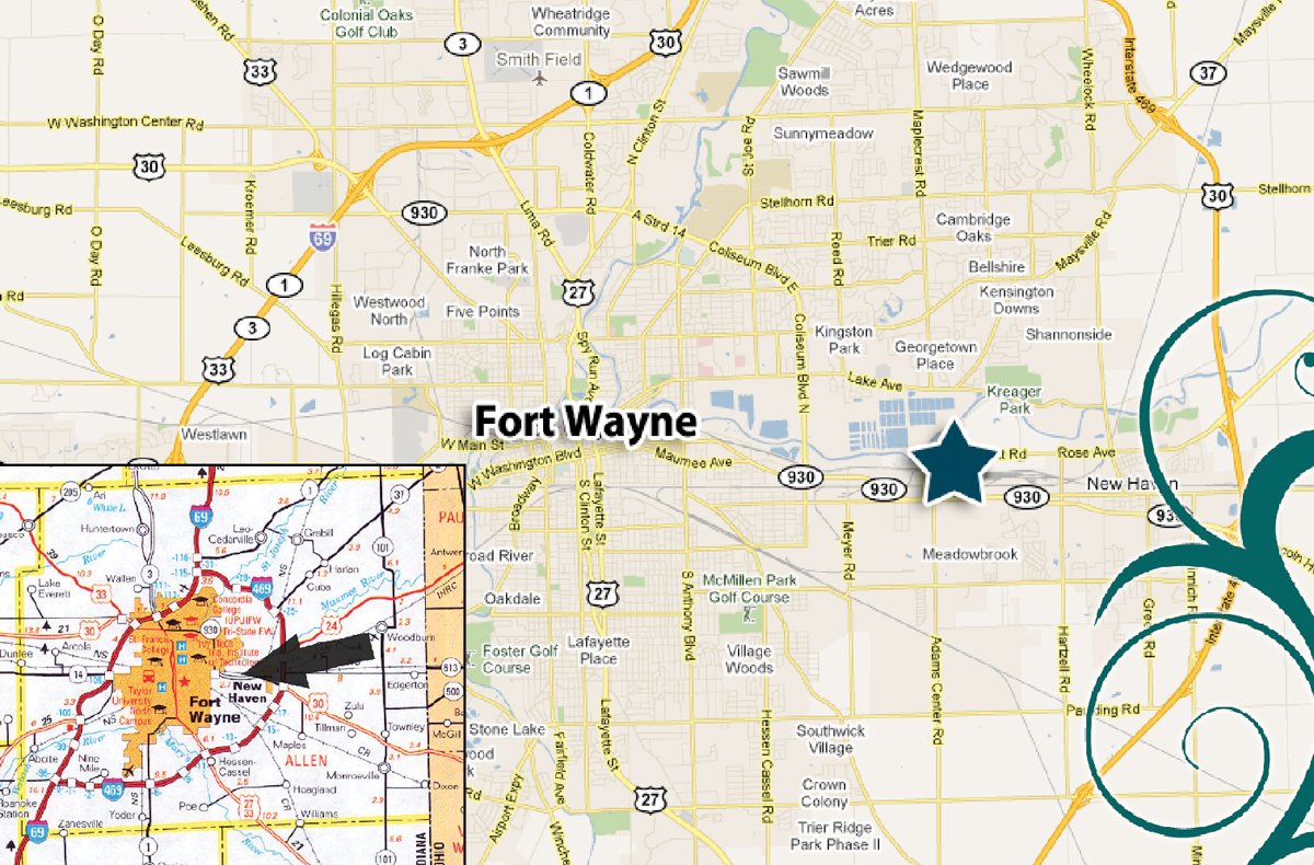 Area map - New Haven Area Ranch Home