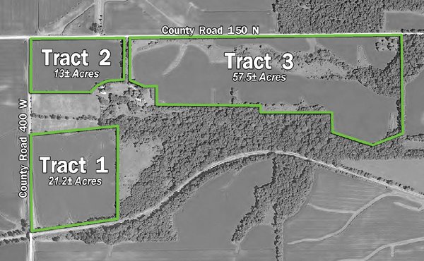 92 Acres Offered in 3 Tracts