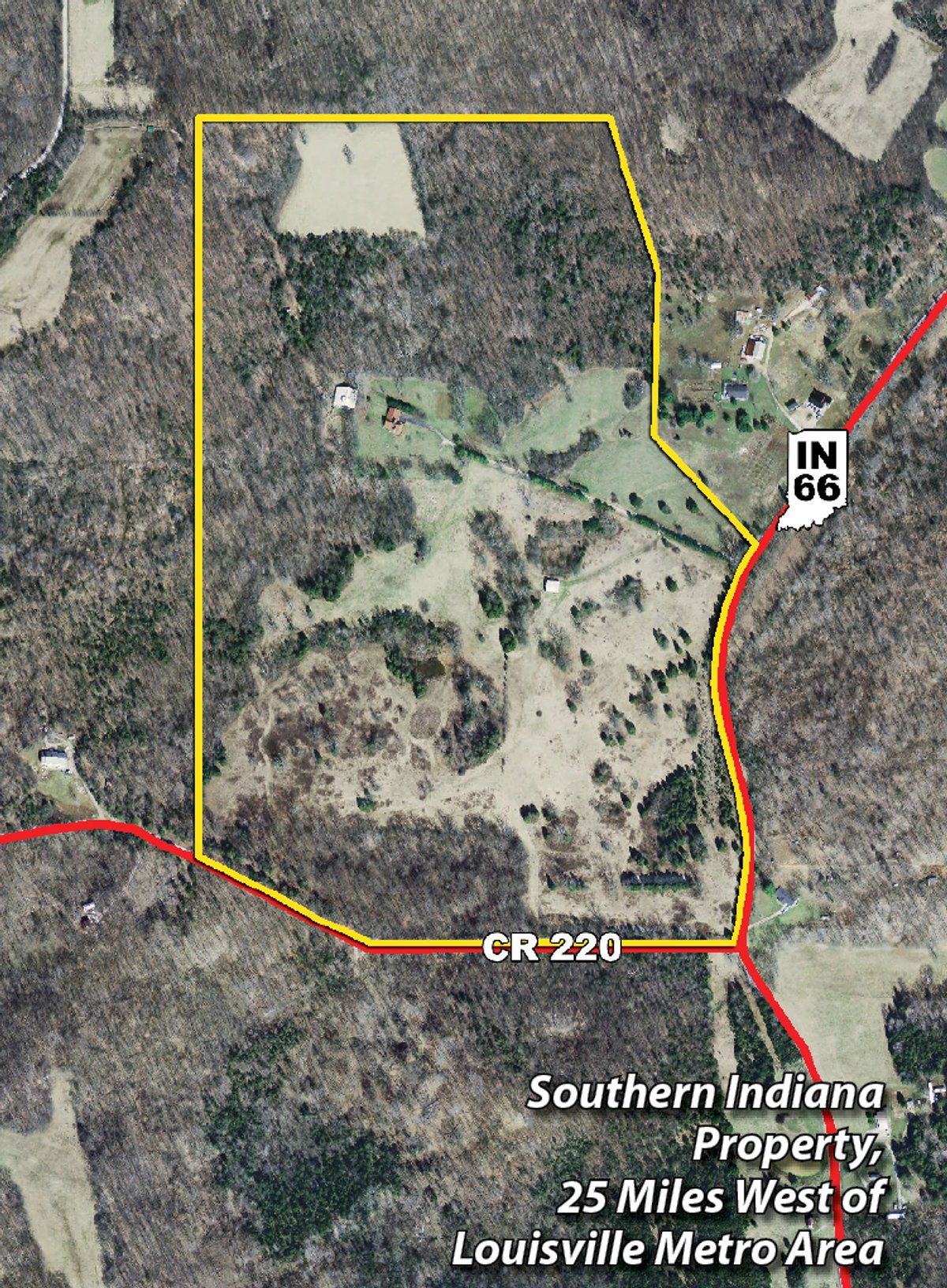 Tract map - 97.5 Acres - Executive Home and Secluded Retreat