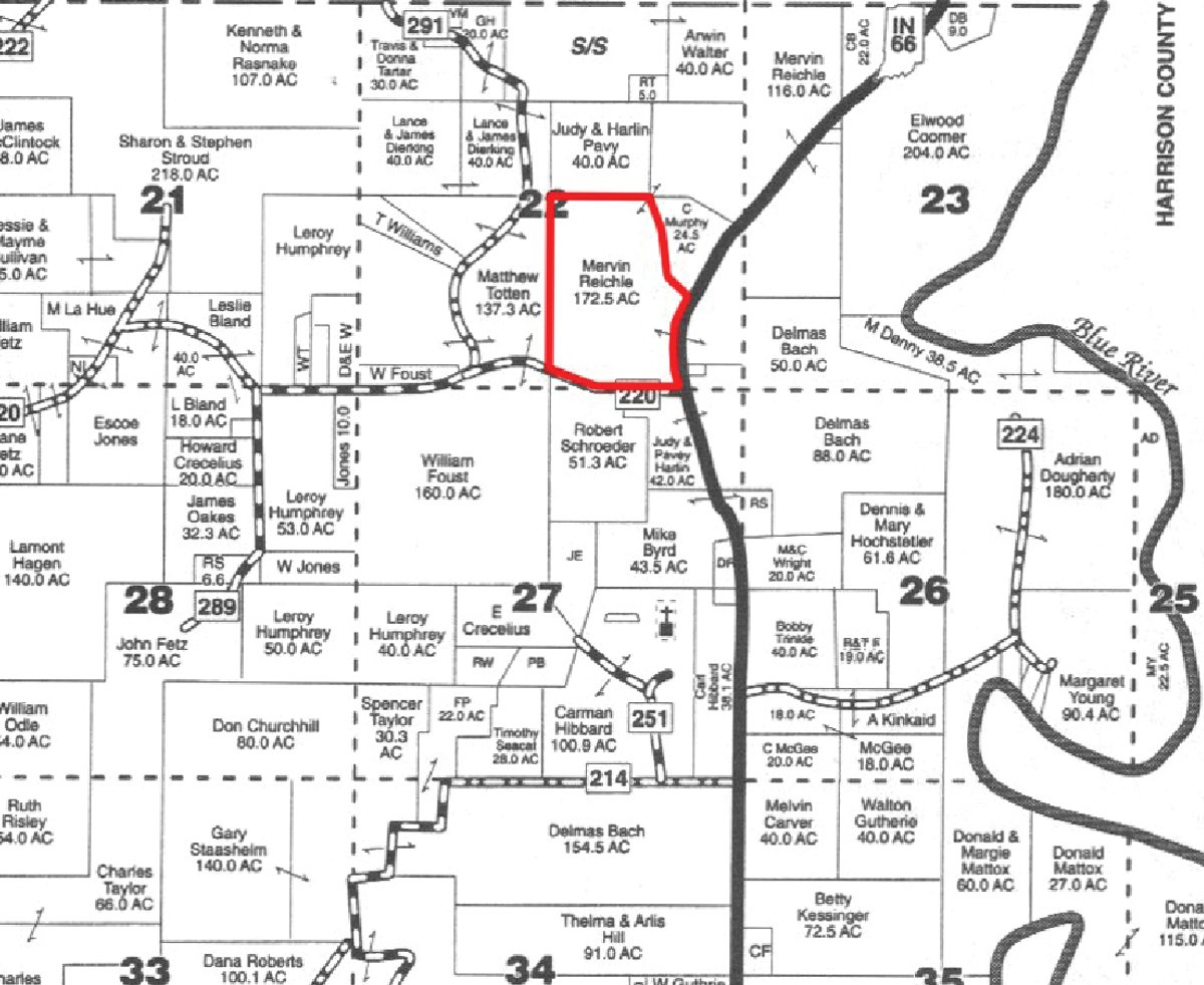 Plat map - 97.5 Acres - Executive Home and Secluded Retreat