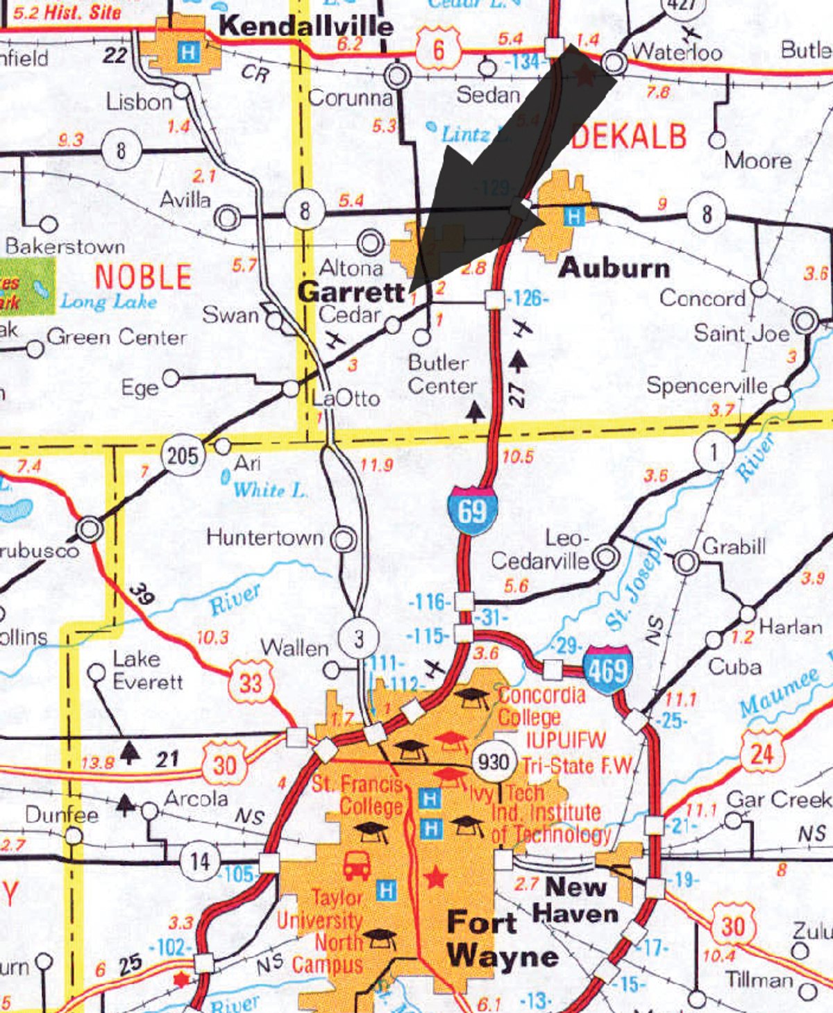 Area map - FARM EQUIPMENT AUCTION