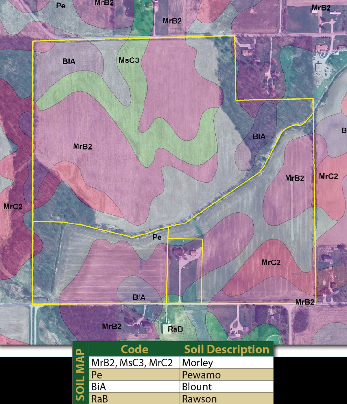 Soil map - 87 Acres Offered in 4 Tracts
