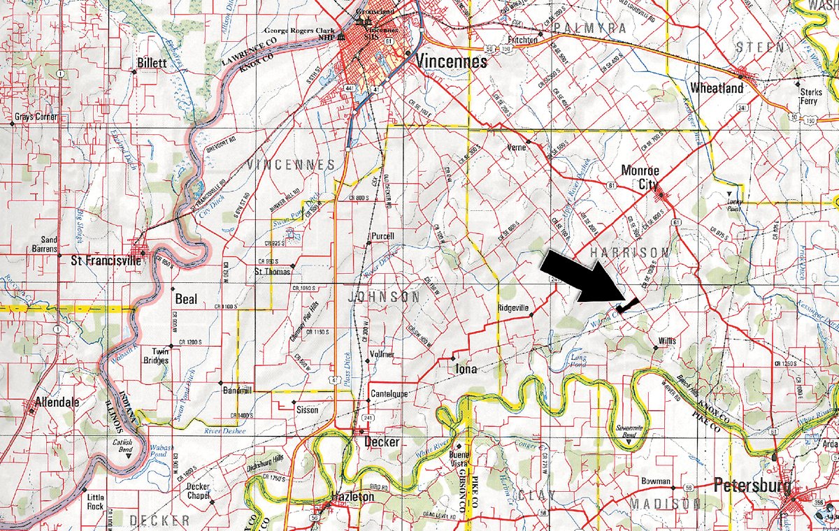 Area map - 57+/- Acres - Auction