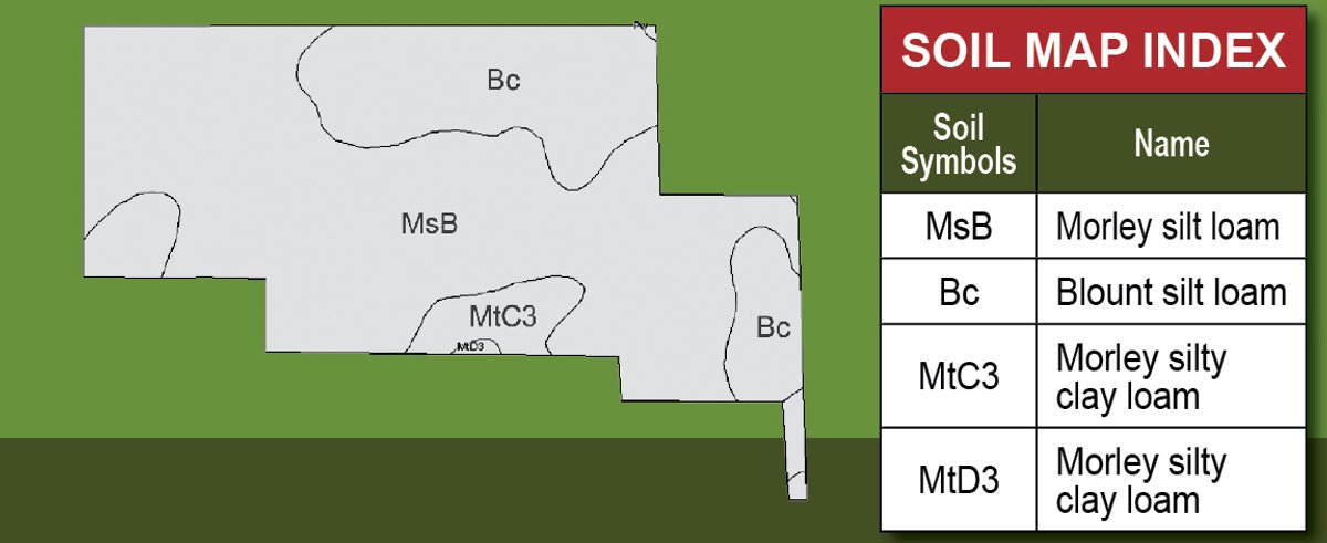 Soil map - 36+/- Acres Offered in 1 Tract