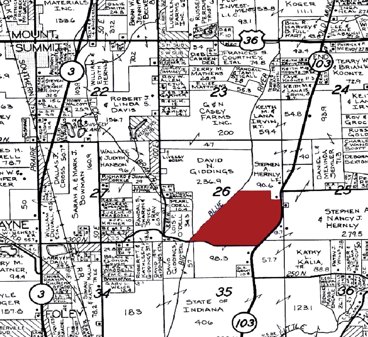 Plat map - 175+/- Acres in 5 Tracts