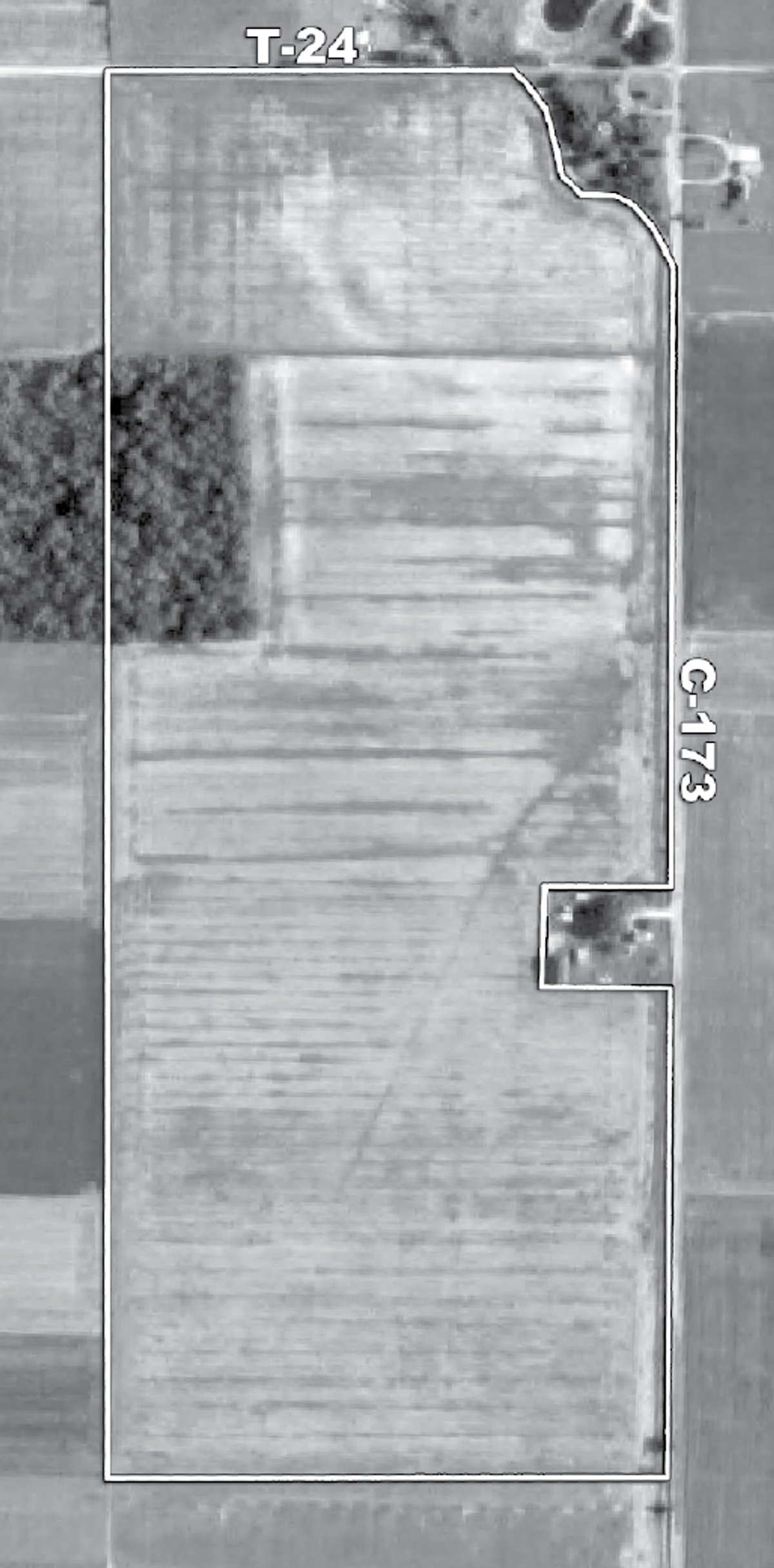 Tract map - 97 Acres Productive Tillable Land