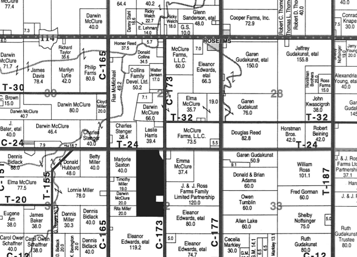 Plat map - 97 Acres Productive Tillable Land