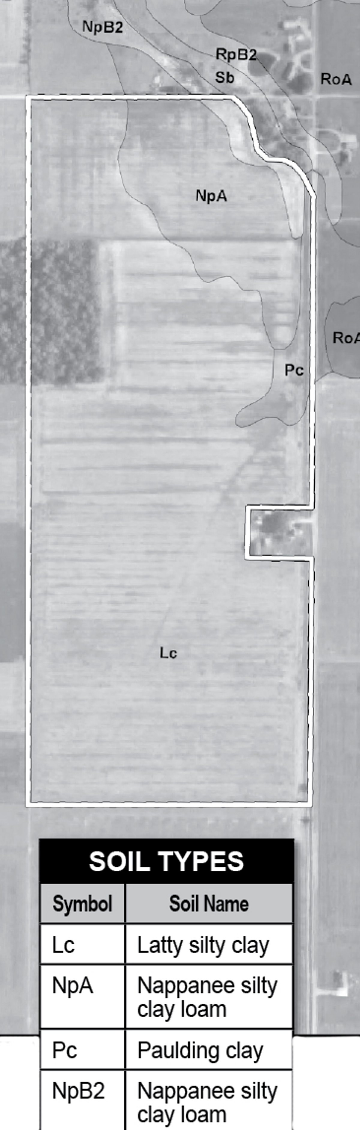Soil map - 97 Acres Productive Tillable Land