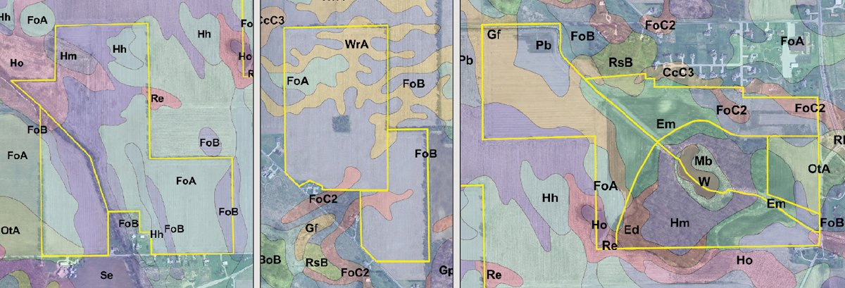 Soil map - 371 Acres Offered in 9 Tracts
