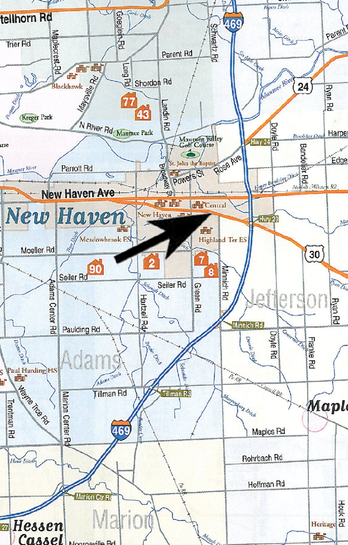 Area map - 4 Bedroom, 2 Story Home & 2 Bedroom Bungalow