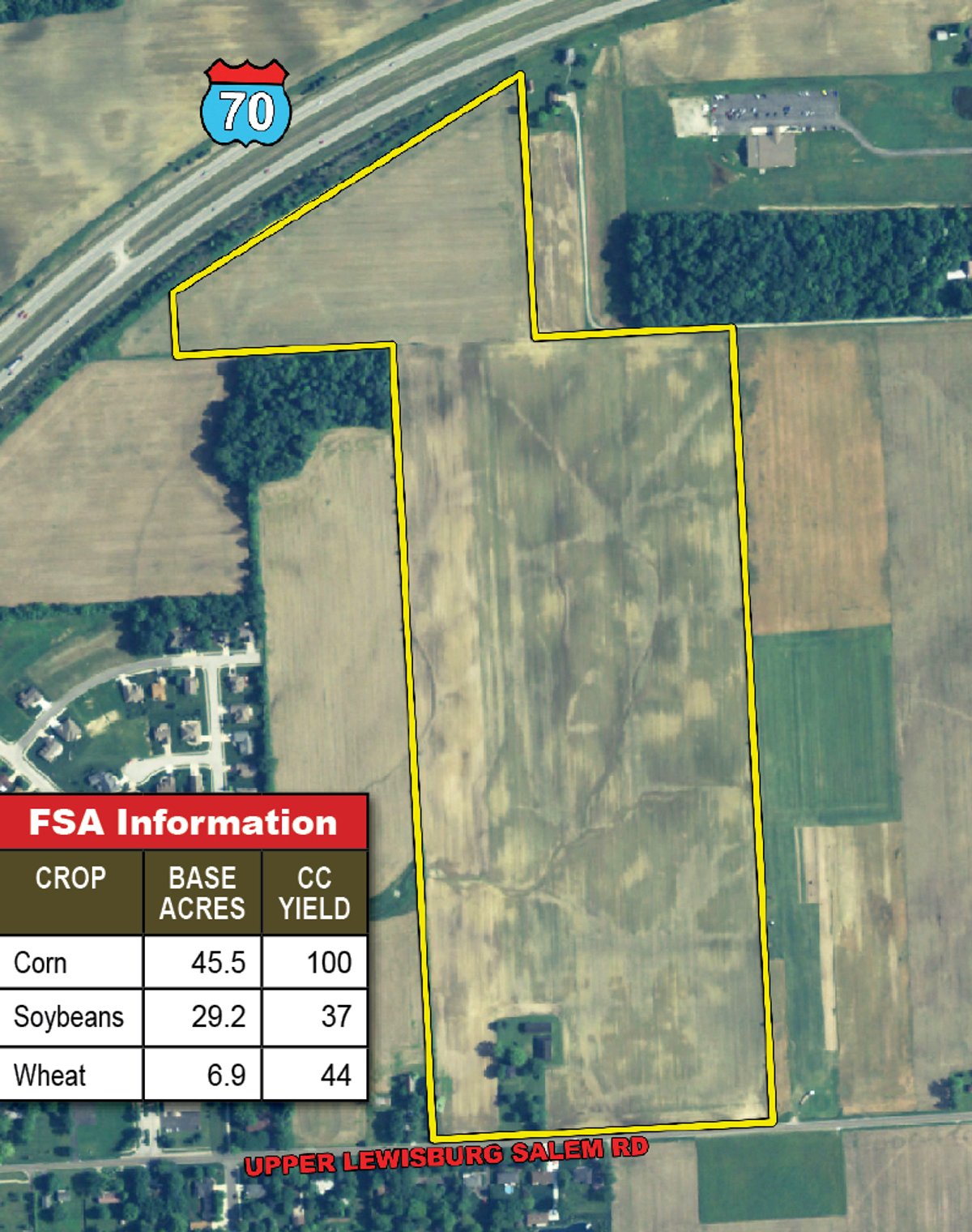 Tract map - 85.47 Acres Prime Ohio Farmland