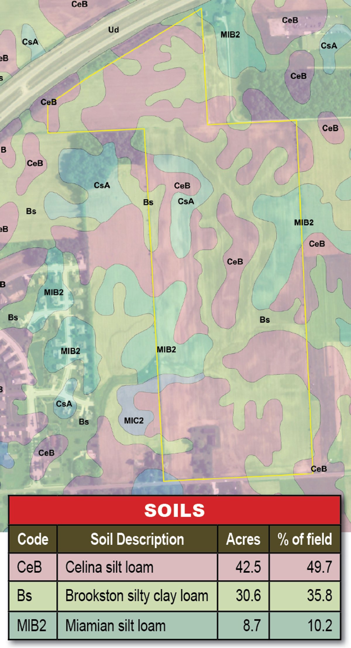 Soil map - 85.47 Acres Prime Ohio Farmland