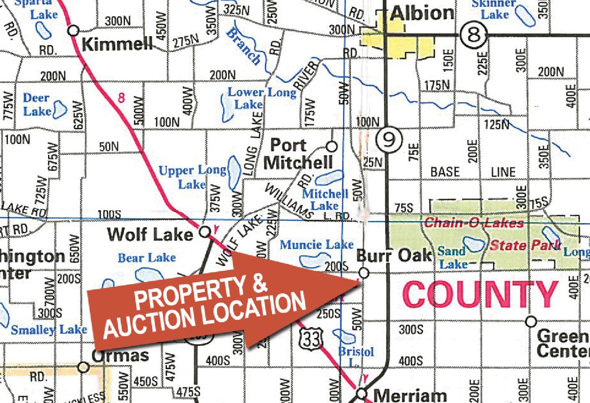 Area map - ABSOLUTE Real Estate & Personal Property Auction