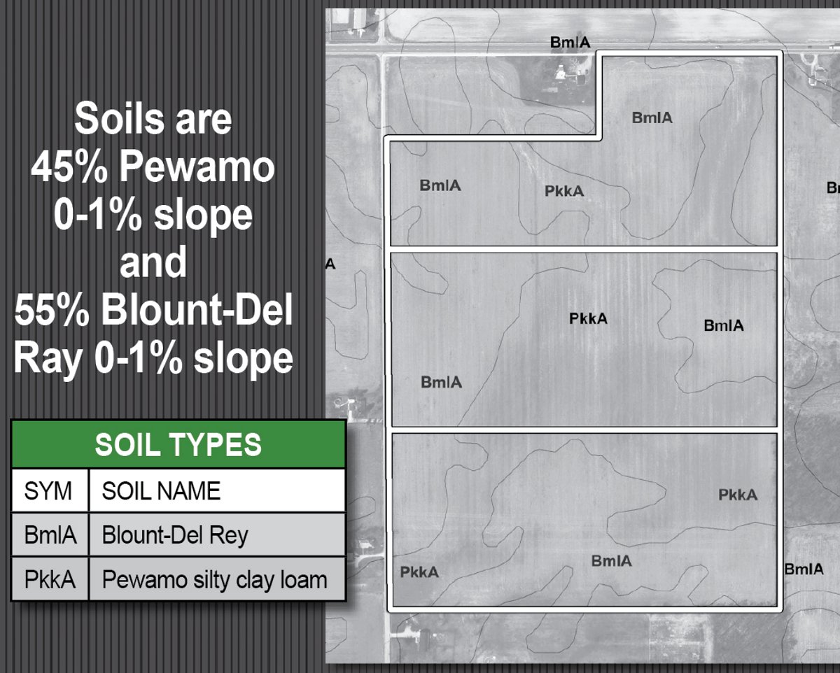 Soil map - 57 Acres Offered in 3 Tracts