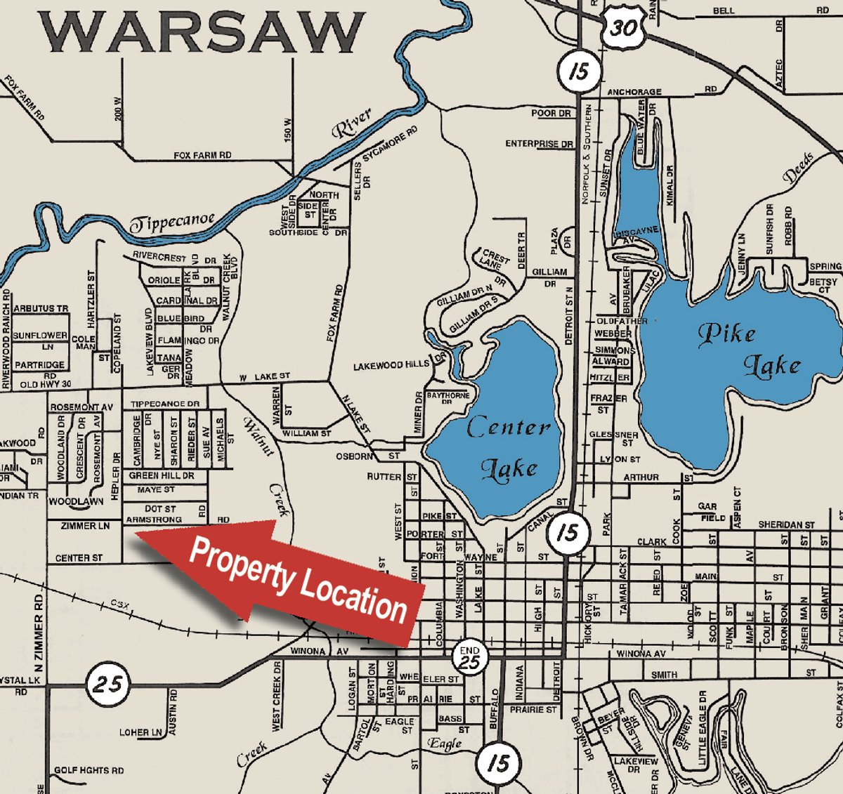 Area map - Prime Commercial/Industrial Real Estate Auction