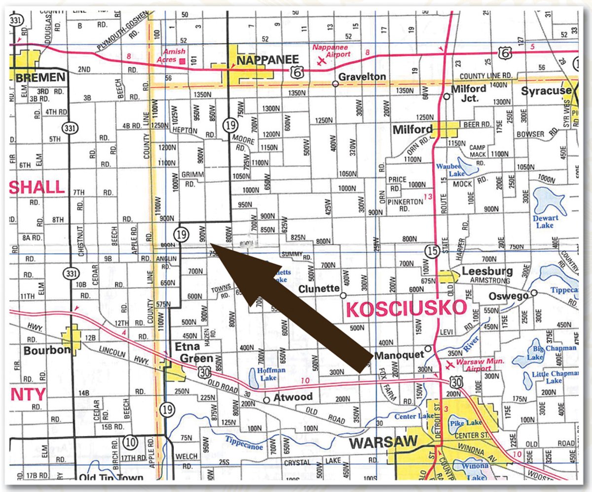 Area map - Real Estate & Personal Property Auction - 50 Acres in 5 Tracts