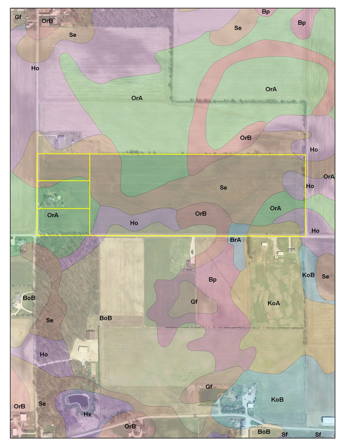Soil map - Real Estate & Personal Property Auction - 50 Acres in 5 Tracts