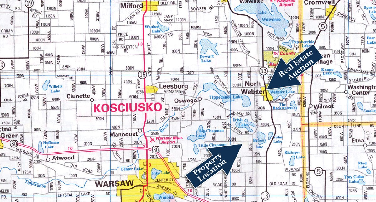 Area map - 120 Acres Offered in 9 Tracts - Real Estate & Personal Property Auctions
