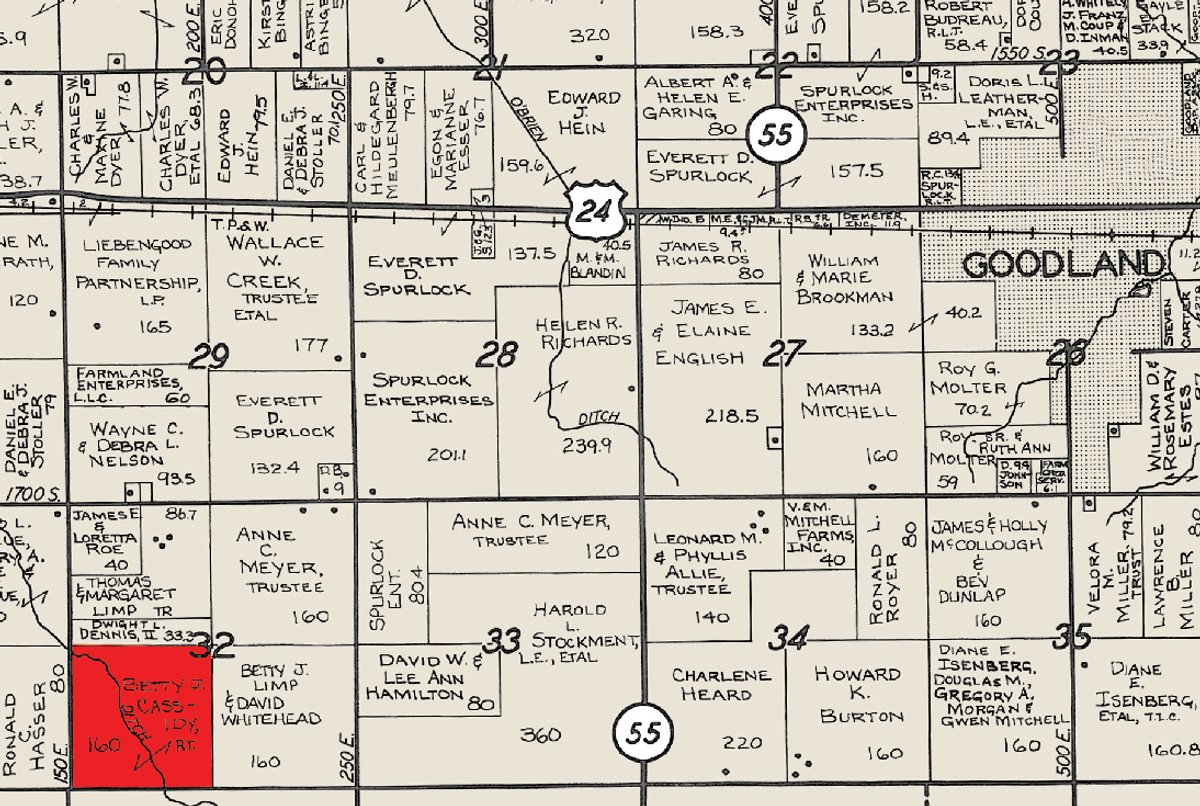Plat map - 160+/- Acres Offered in 2 Tracts