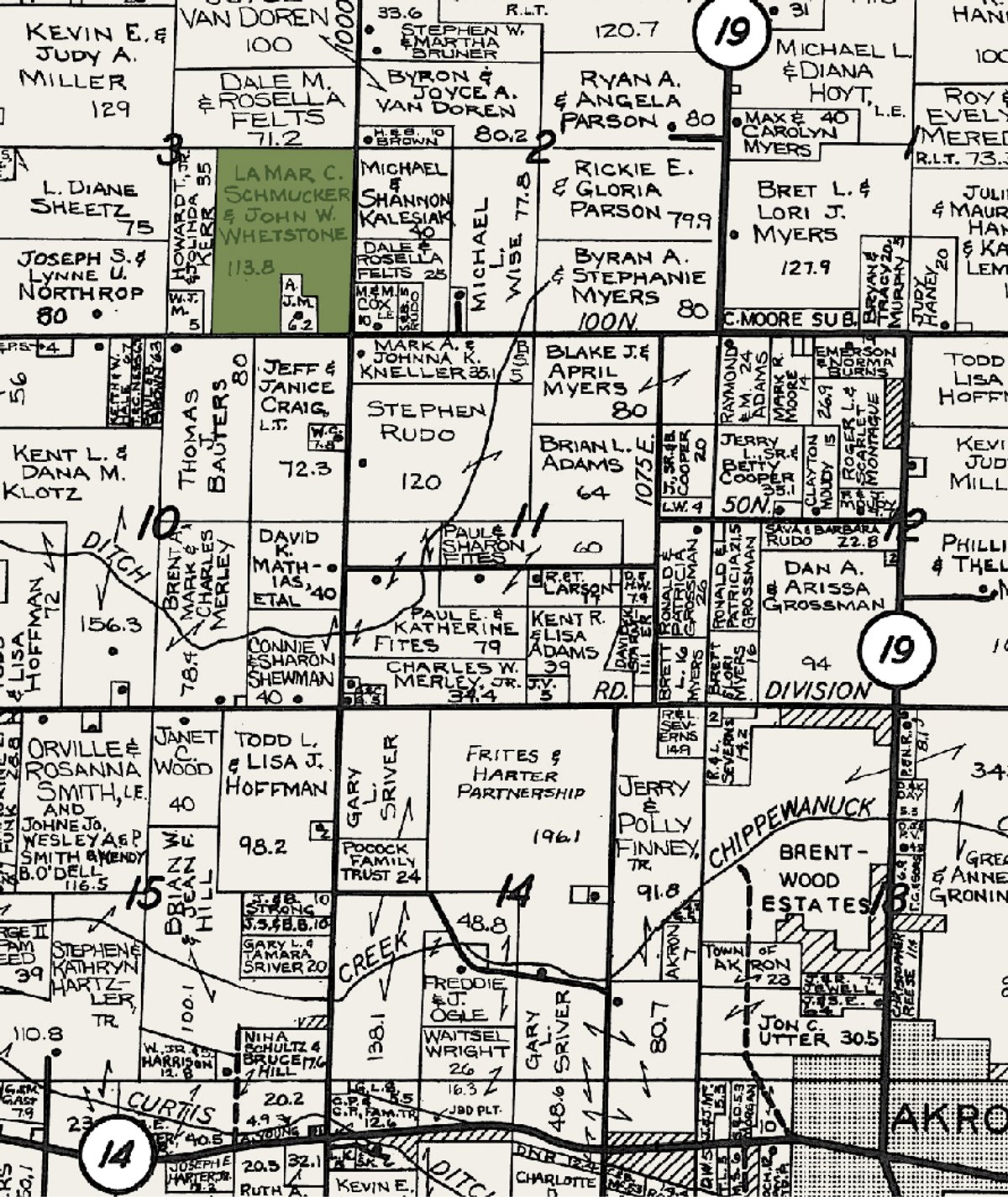 Plat map - 114+/- Acres Offered in 4 Tracts