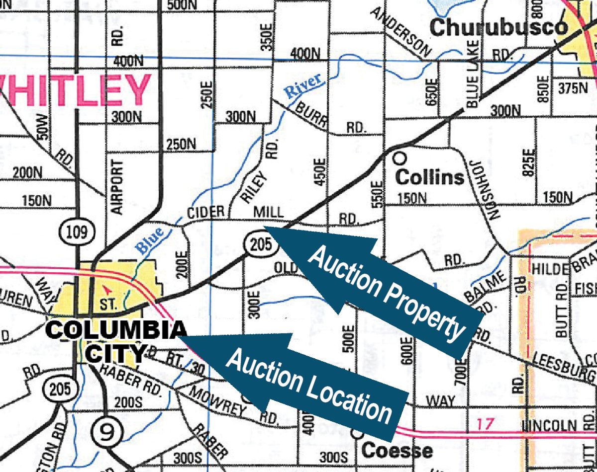 Area map - 37 Acres Offered in 6 Tracts