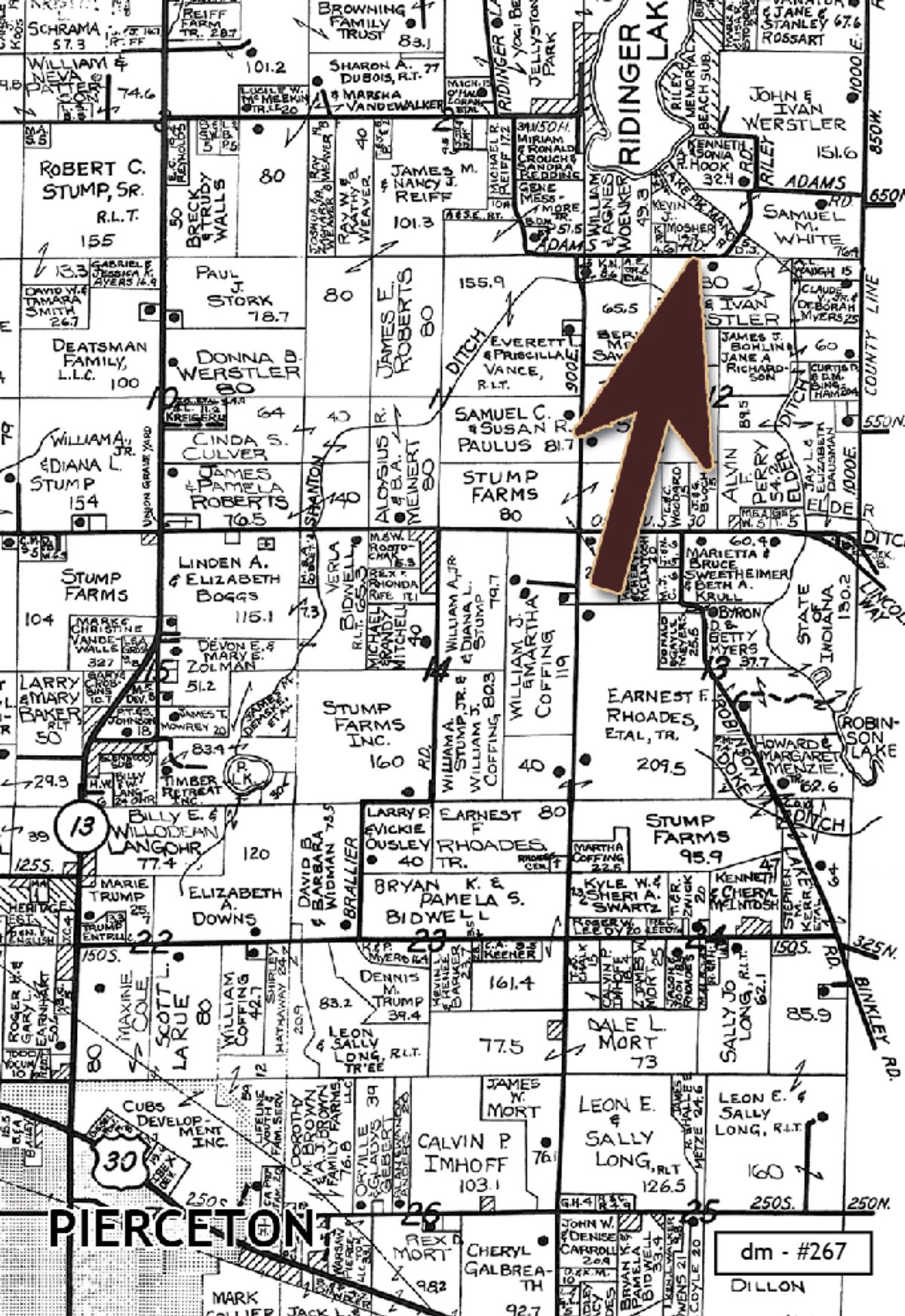 Plat map - John & Letha Werstler Estate Auction