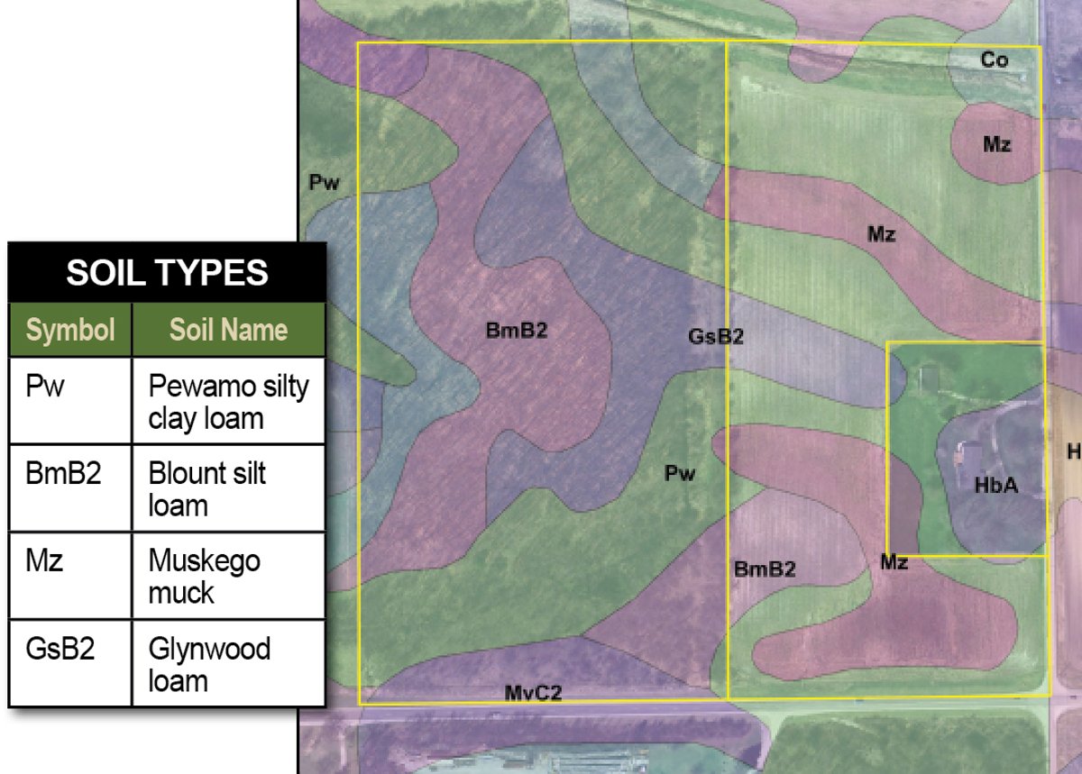 Soil map - 40 Acres Offered in 3 Tracts