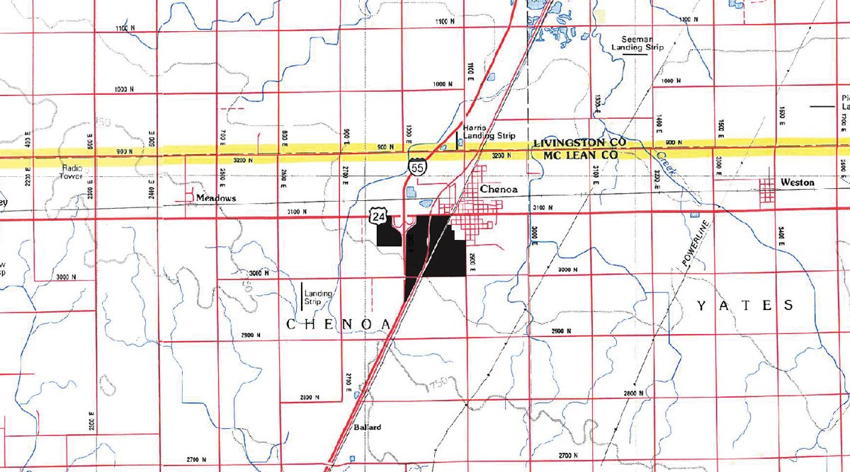 Area map - MAJOR ILLINOIS LAND AUCTION - 2,040 Acres Offered in 30 Tracts