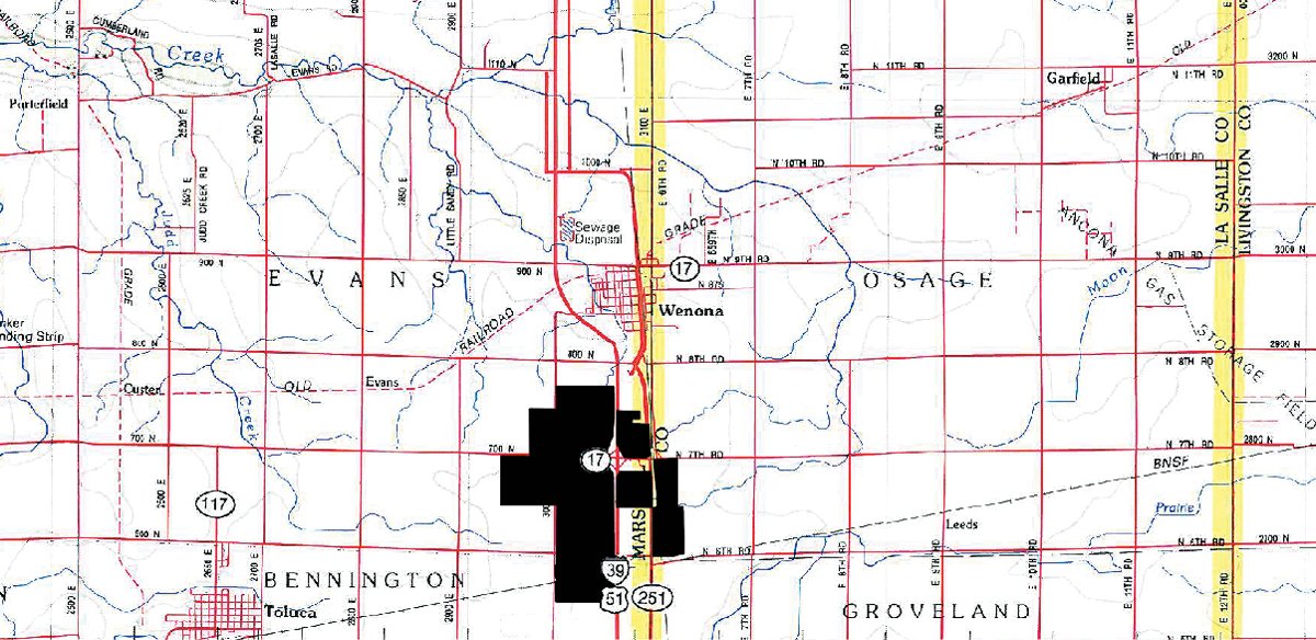 Area map - MAJOR ILLINOIS LAND AUCTION - 2,040 Acres Offered in 30 Tracts