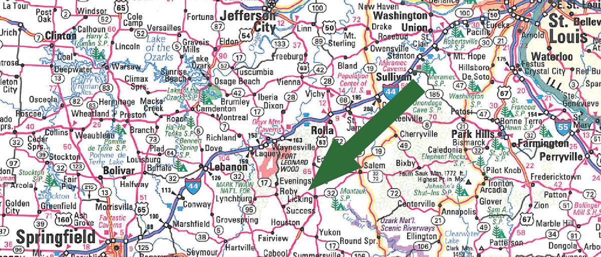 Area map - 480+/- Acres Offered in 6 Tracts