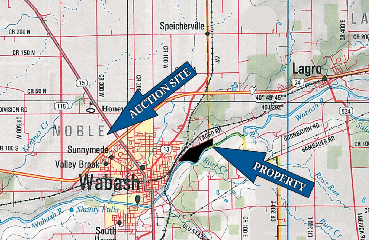 Area map - 139+/- Acres Offered in 3 Tracts